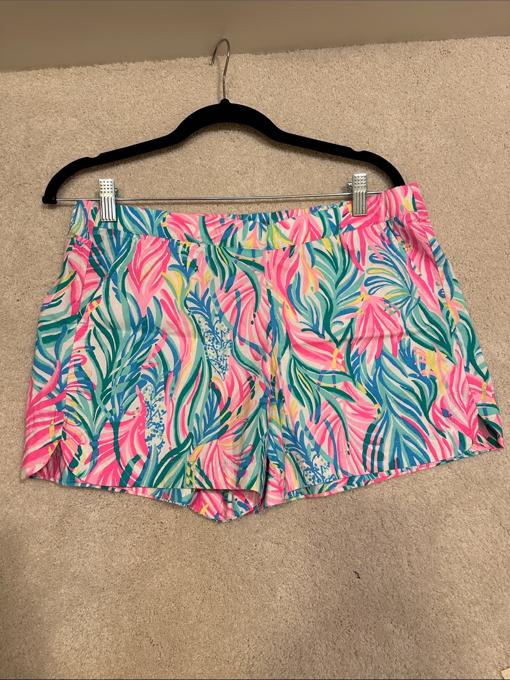 Lily Pulitzer Women's Tropical Print Shorts - Pink & Teal